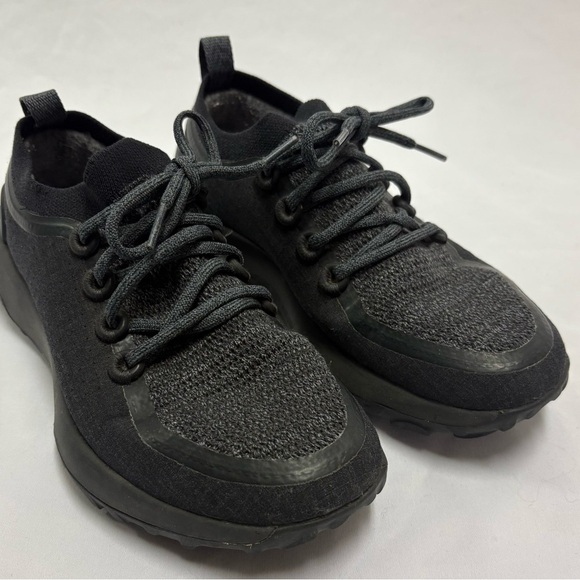 Allbirds Trail Runner SWT Women’s 7.5 Sneakers Black Grey Wool Natural Fibres - Picture 2 of 11